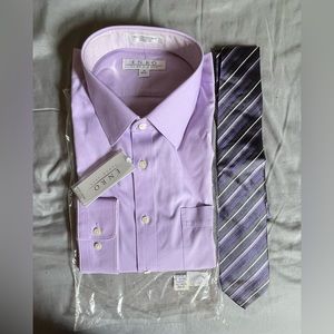 Men’s Enro Lavender Dress Shirt; Tall size
